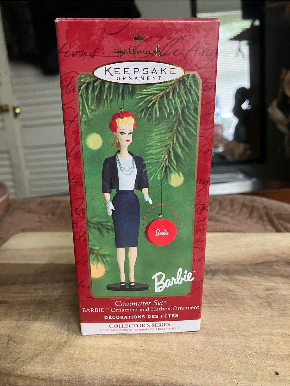 Hallmark Keepsake Barbie and Hatbox Ornaments